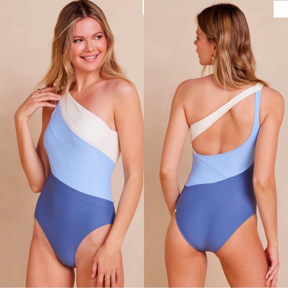 summersalt Other - NWT Summersalt The Sidestroke Sky Blue Mountain White Sand Size: 16